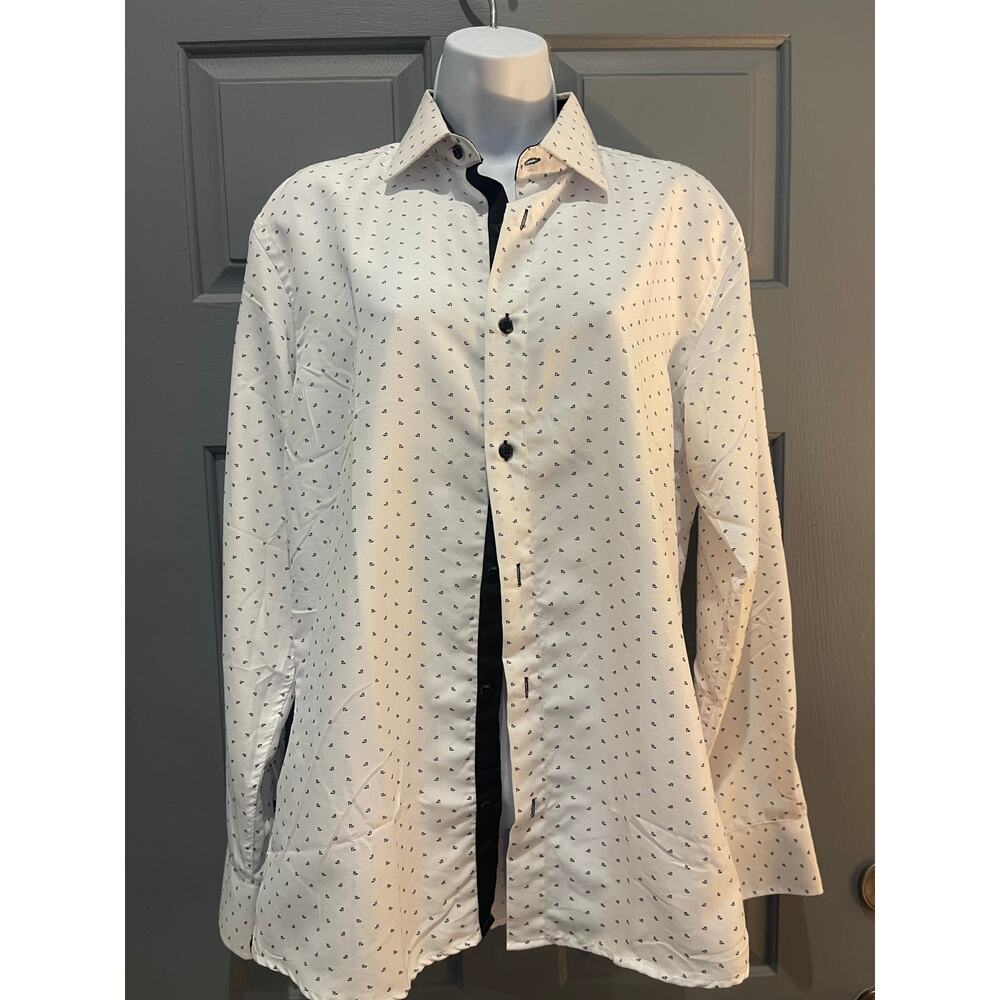 Silver Stone Men's Modern Fit Button-Down Shirt – Size M